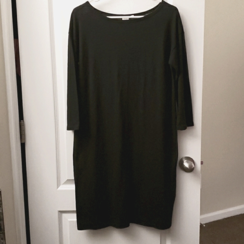 Gap black boatneck dress